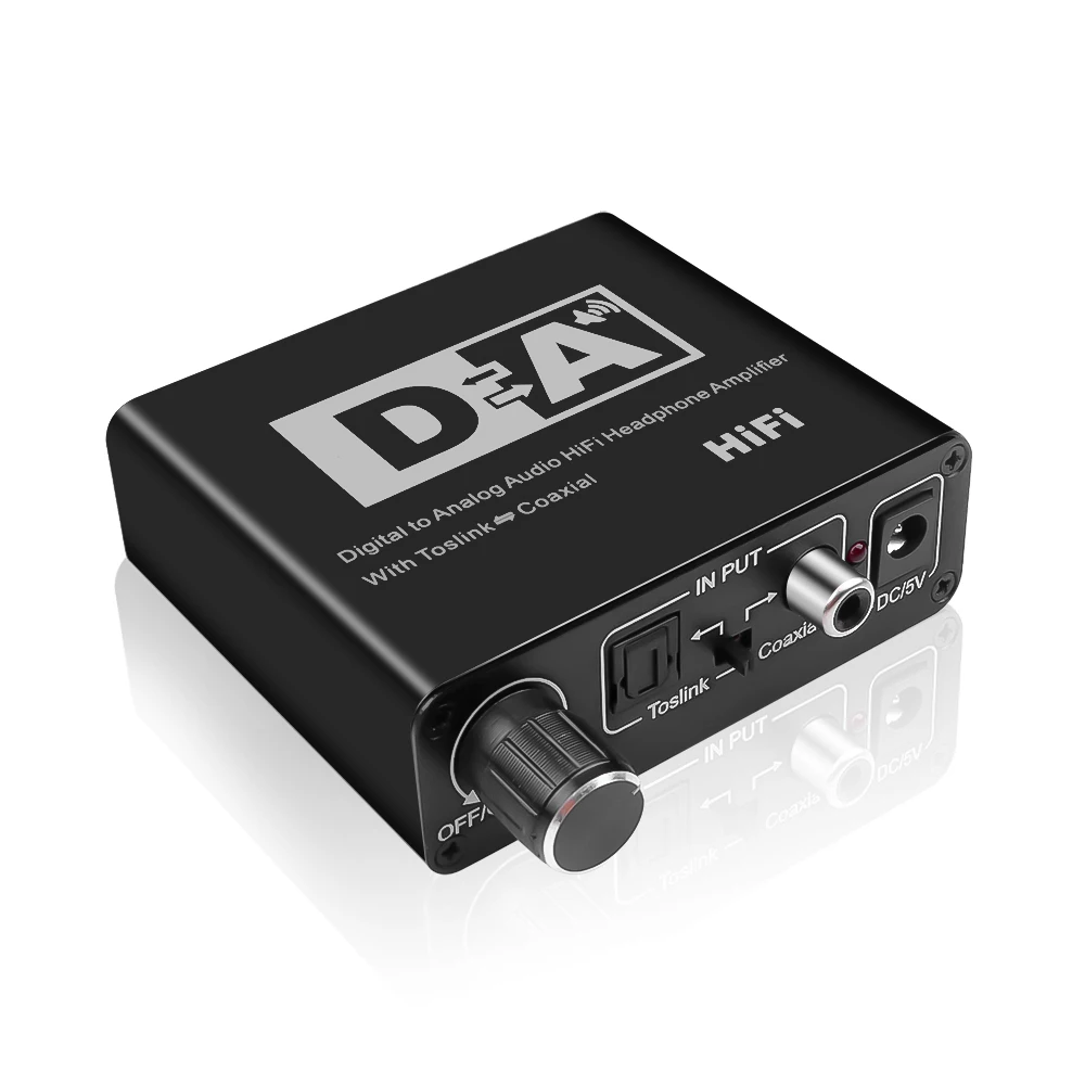 Caldecott DAC оптический Toslink коаксиальный двунаправленный переключатель RCA 3,5 мм разъем цифро-аналоговый аудио адаптер конвертер
