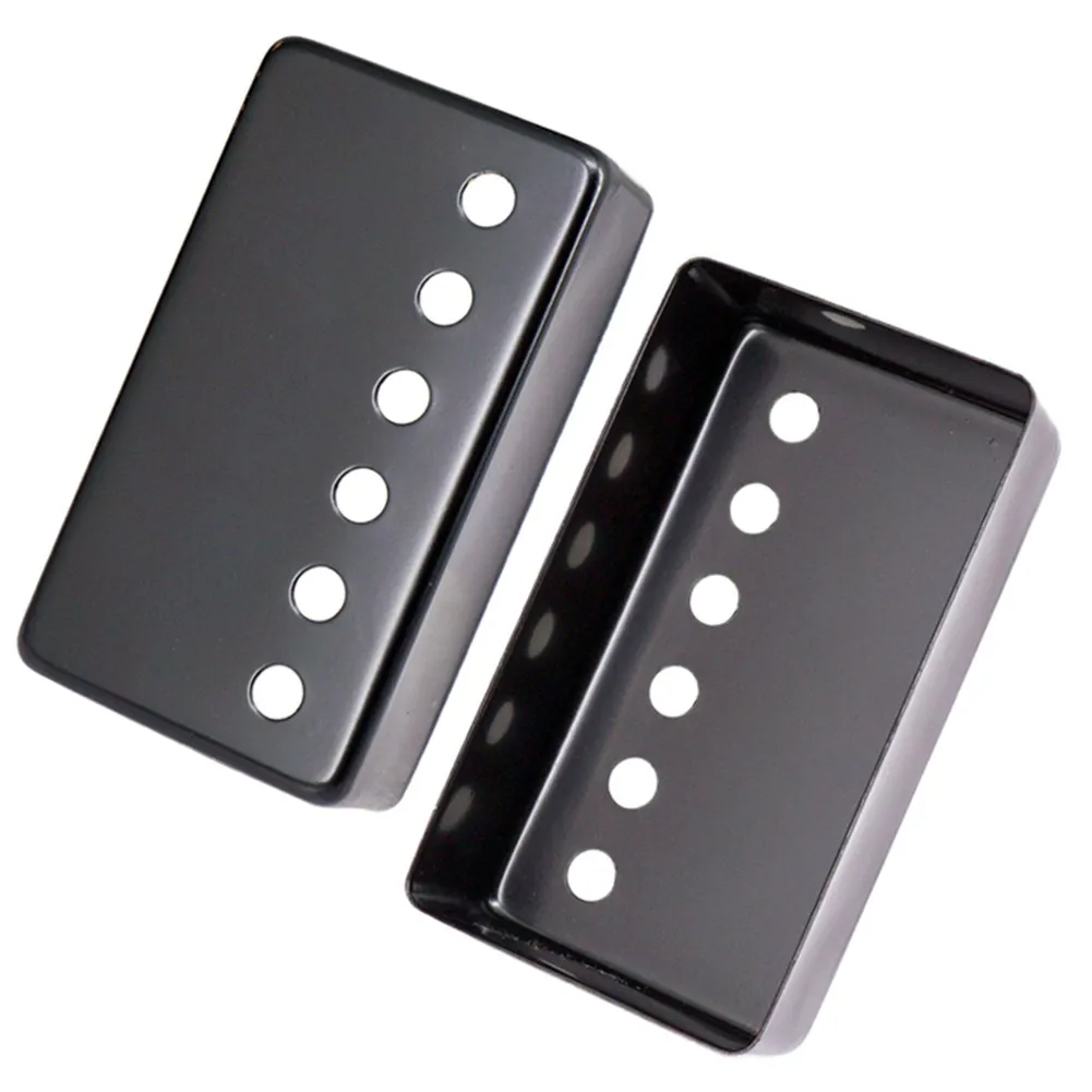 50/52mm Metal Humbucker Pickup Cover Metal Black Silver Guitar Parts Accessories For LP Style Electric Guitar Silver Black