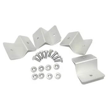 

4Pcs Z style Solar Panel Mounting kits Solar Panel Z Bracket Mount Mounting Set RV Boat Off Grid