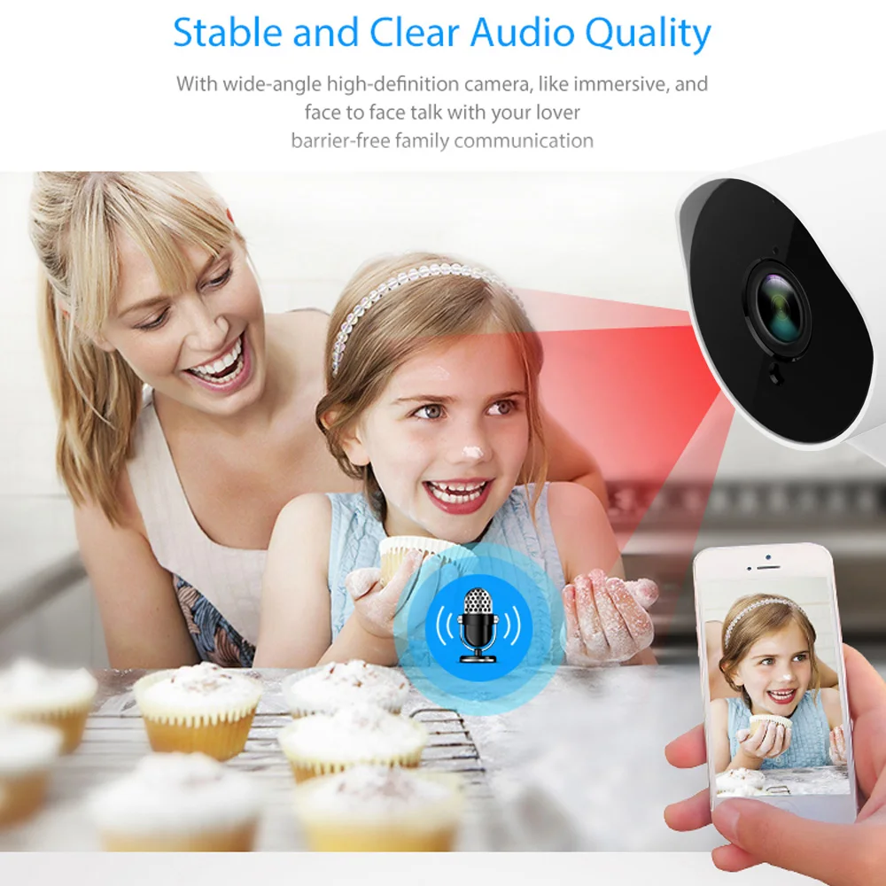 Tuya умная Wi Fi камера 1080P беспроводная домашняя безопасности наружная двусторонняя