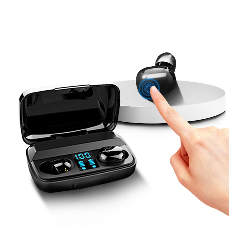 Bluetooth наушники G5 TWS стерео бизнес Bluetooth гарнитура беспроводной светодиодный дисплей
