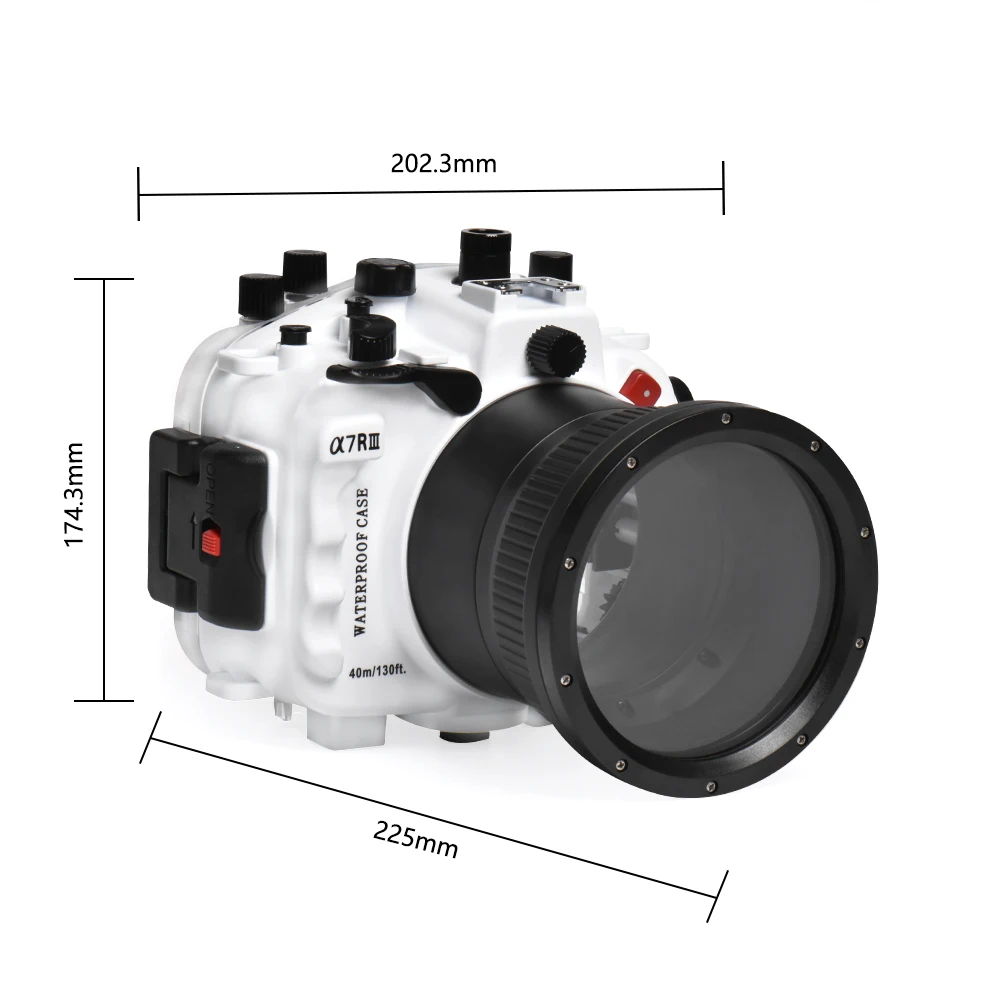 Водонепроницаемый чехол для камеры sony A7 III A7R III A7M III 40M Корпус для подводной камеры Защитная крышка для дайвинга с объективом 90 мм 1 шт