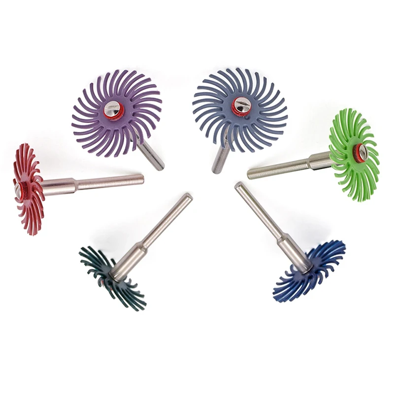 Полировка колеса крепления 60 шт. радиальные бистли щетка для снятия заусенцев |