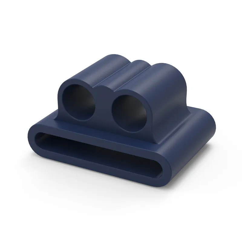 Силиконовый чехол-держатель для наушников с защитой от потери, держатель для AirPods, портативный силиконовый чехол с защитой от потери, аксессуары для Air Pod - Цвет: Blue