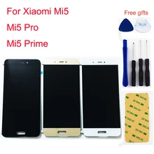 For Xiaomi Mi5 LCD Touch M5 Mi5 Pro LCD Screen Mi5 Prime LCD Display Touch Screen Digitizer Sensor Panel Glass Assembly