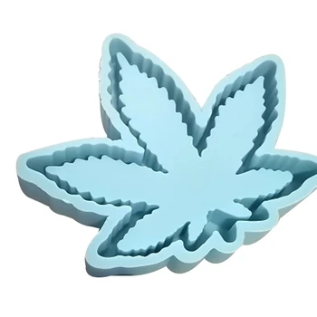 

DIY Coaster Cup Pad Resin Mold Maple Leaf Shape Potleaf Ashtray Silicone Mould