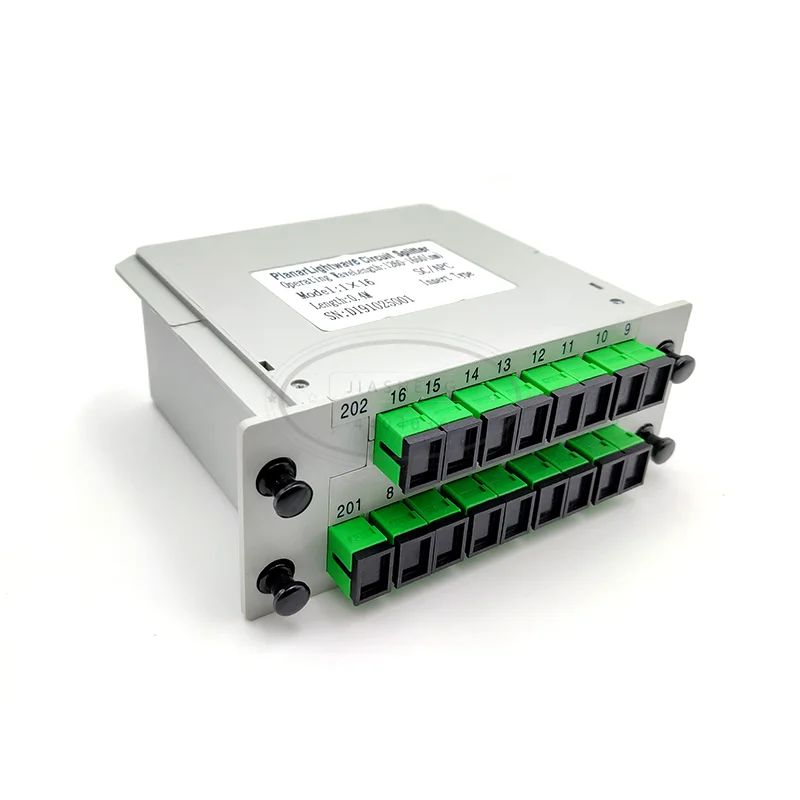 SC APC PLC 1X16 распределитель волоконно оптический блок FTTH Разделитель с плоский