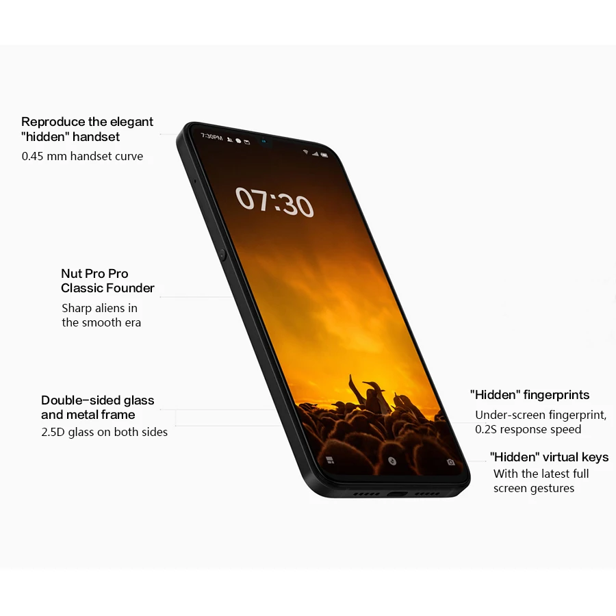 Smartisan Nut Pro 3 мобильный телефон экран 6 39 дюйма 8 ГБ/12 Гб ОЗУ 128 ГБ/256 ПЗУ Snapdragon 855 Plus 4000