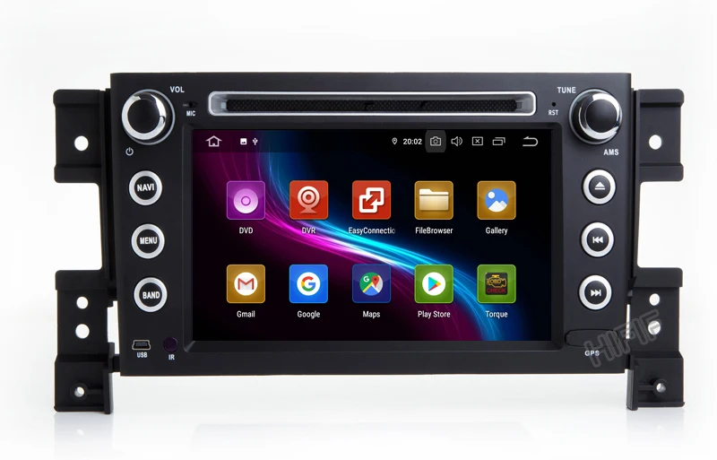 Best 7"HD IPS Touch Screen Android 9.0 Car DVD Player for Suzuki Grand Vitara radio stereo dvd Wifi 3G steering wheel camera DVR Map 12