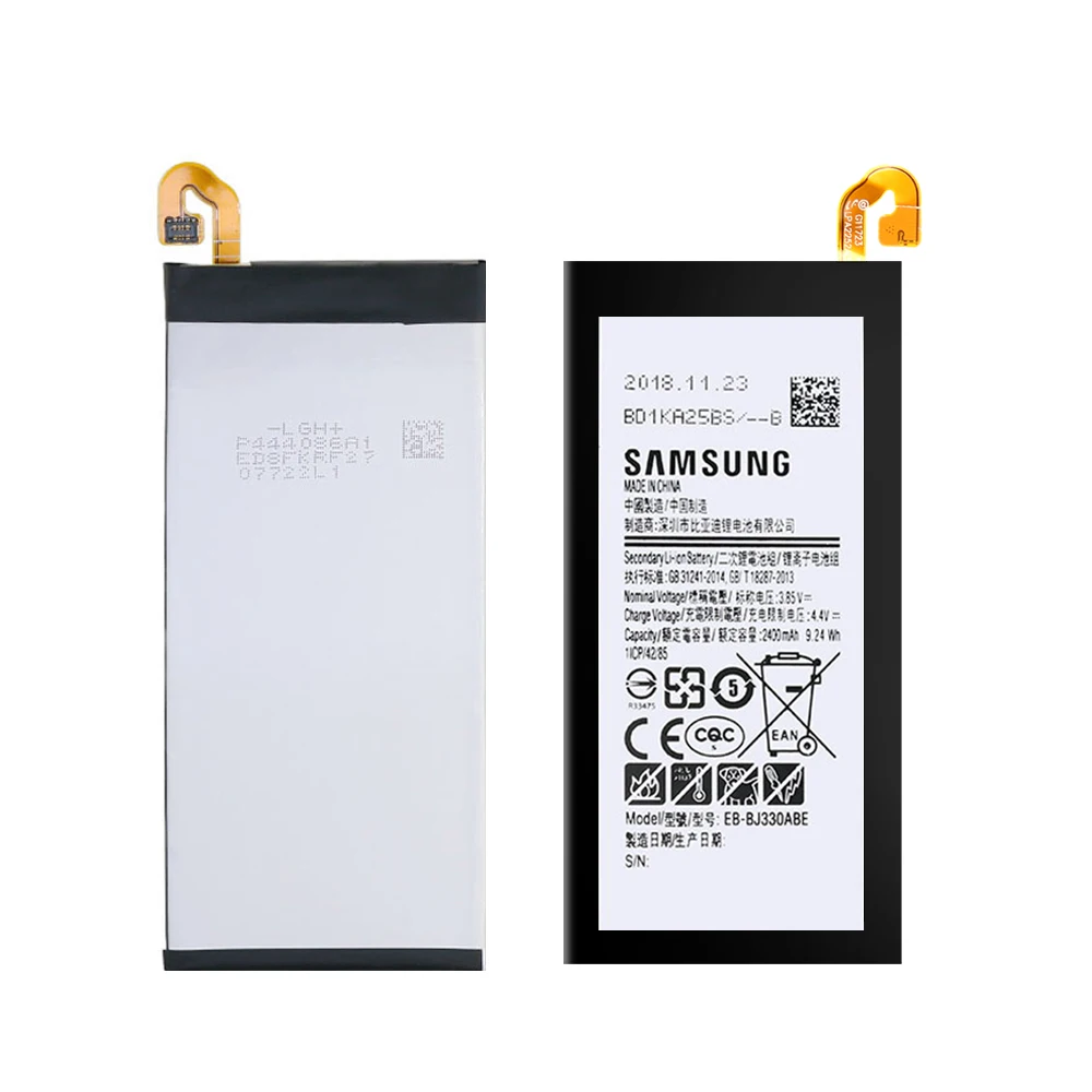 100% Оригинальный Батарея EB BJ330ABE для Samsung Galaxy J3 2017 J330 SM J330F J330G J330FN J3308 J3300 J330L 2400 мАч с