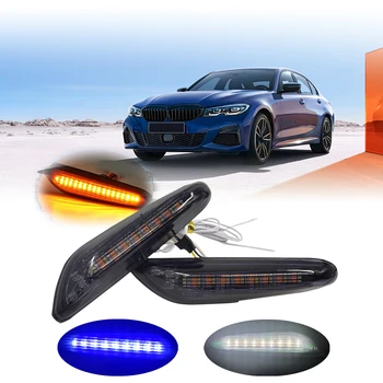 

2pcs Car LED Turn Signal Indicator Lights Side Marker Lights Repeater Lamp for BMW E90 E91 E92 E93 E60 E87 E82 E46