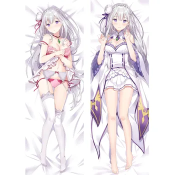 

Anime Re Zero Starting Life in Another Sexy Bedding Dakimakura Emilia Anime Body Pillow Cover Otaku Cosplay Huggable Pillowcase