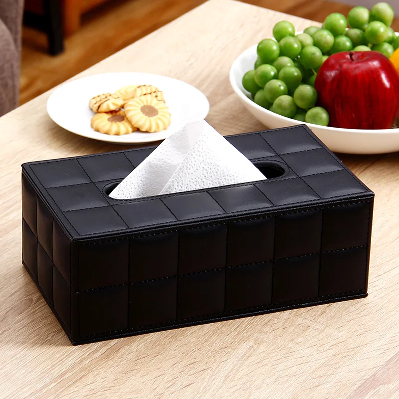 ORZ Toilet Paper Tissue Case Leather Facial Napkin Cover Organizer