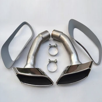 

X6 E71 6PCS FRP With Stainless Steel Exhaust Muffler Tip egr for BMW X6 E71 2008-2013