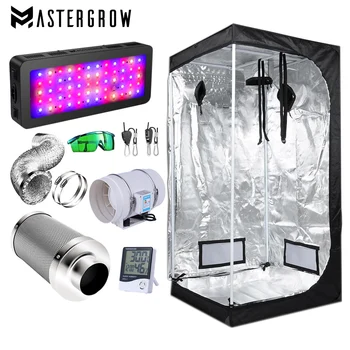 

Plant growth indoor kit full spectrum 600W LED plant growth light tent hydroponic planting system + Activated Carbon Air Filter