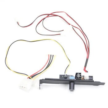 

Adjust Desktop Computer 3-Pin Stepless Hub Manual Knob Easy Use Accessories Fan Speed Controller Indicator Light Chassis Durable