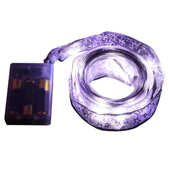 

40 LEDs Ribbon Home Light String Wedding Window Curtain Garden Party Decor Indoor Outdoor Battery Operated Copper Wire Bedroom