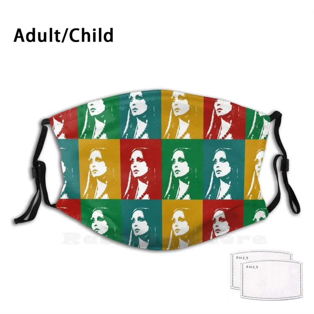 

Fayrouz Pop Art Adult Kids Anti Dust Filter Diy Mask Fayrouz Fairouz Fairouz Singer Fayruz Arab Singer Arab Arabic Lebanese