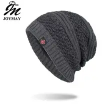 Joymay Новое поступление зимние шапочки шапка унисекс Красная звезда Теплые мягкие Skullies вязаные головные уборы для мужчин и женщин WM117