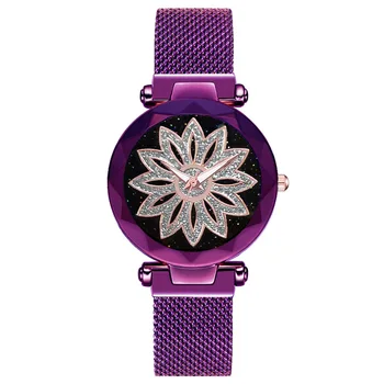 

Net Red Watch Is Always Running Starry Sky Watch Ladies Waterproof Vibrato Net Red Korean Version Of The Magnet Watch Magnetite