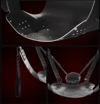 Top Quality Two Layers Leather Sling Sex Hammock Sex Swing Chair Leather bed Hammock and Pillow Adult Games Sex Toys For Couples 5