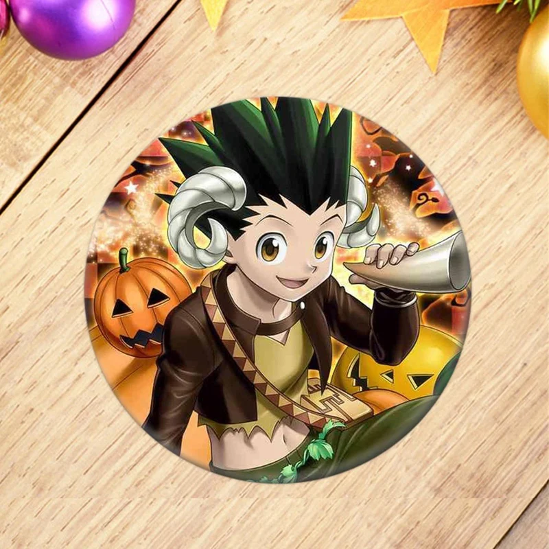 1 шт. аниме Hunter X Значки для косплея брошь коллекция значков сумки Killua Zoldyck Kurapika