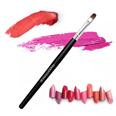 

Lip Makeup Brushes Pro Lip Gloss Makeup Brushes Soft Wood Yellow Wolf Hair Makeup Brush Makeup Tools +ePacke GIFT