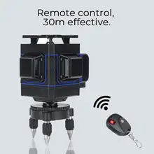 12 линий лазерный уровень самонивелирующийся 3D 360 ° поворотный крест Авто зеленый свет измерительный инструмент дистанционное управление с настенным кронштейном