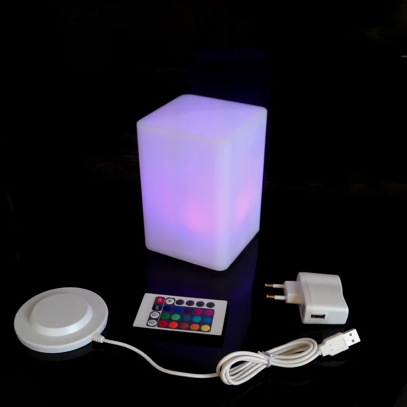 10*15CM Magic Dice LED luminous square night light glowing decorative led cube table light for table lamp 4pcs/lot