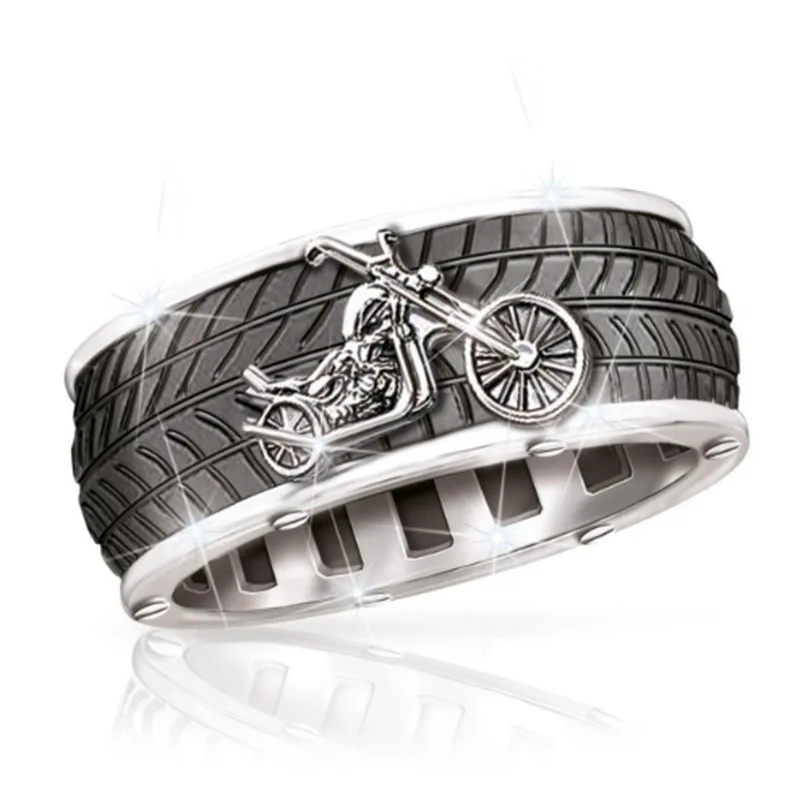 LAMUCH Anillos De Acero Inoxidable Góticos Para Hombres Doble Garra