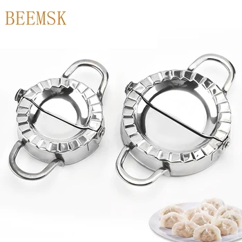 

BEEMSK stainless steel DIY Dumplings Maker Tool Jiaozi Pi Mold Dumpling Mold Clips Baking Molds Kitchen Gadgets