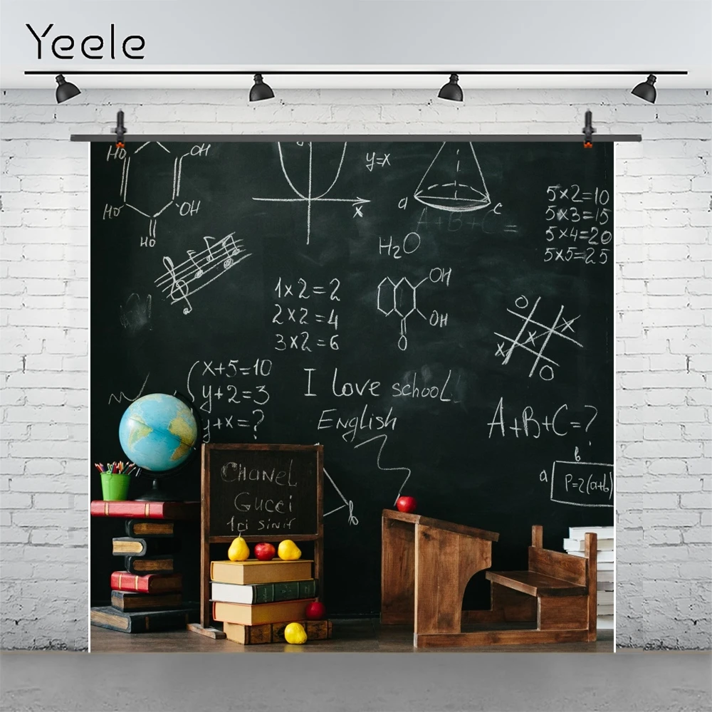 Yeele Blackboard Books фруктовый математический класс назад в школьный стол фотографии