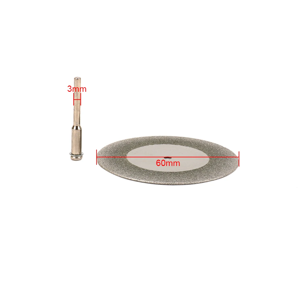 50/60 мм алмазные режущие диски круглая пила держатель лезвий срезанные диски хвостовик сверла 3 мм для роторного инструмента - Внешние Диаметры: 60 мм