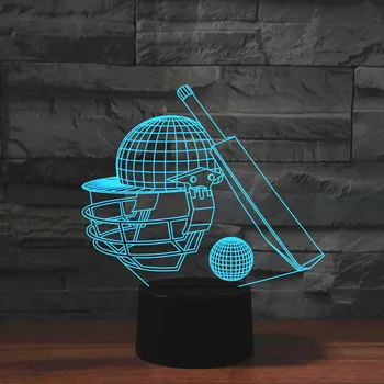 

Bluetooth speaker 3d Led Night Light Cricket Desk Table Lamp for Office Home Decoration Best Fans Gift Dropshipping