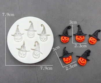 

2sets Food Grade Silica Gel Halloween Silicone Mold Pumpkin Skull Mould