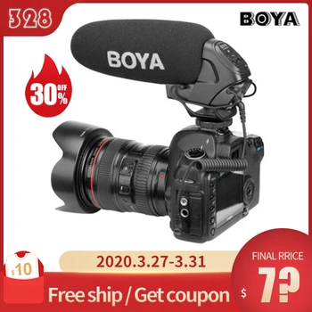 

BOYA BY-BM3031 Shot gun Microphone Super-Cardioid Condenser Studio Video Interview Mic for Nikon Canon Sony DSLR Camera