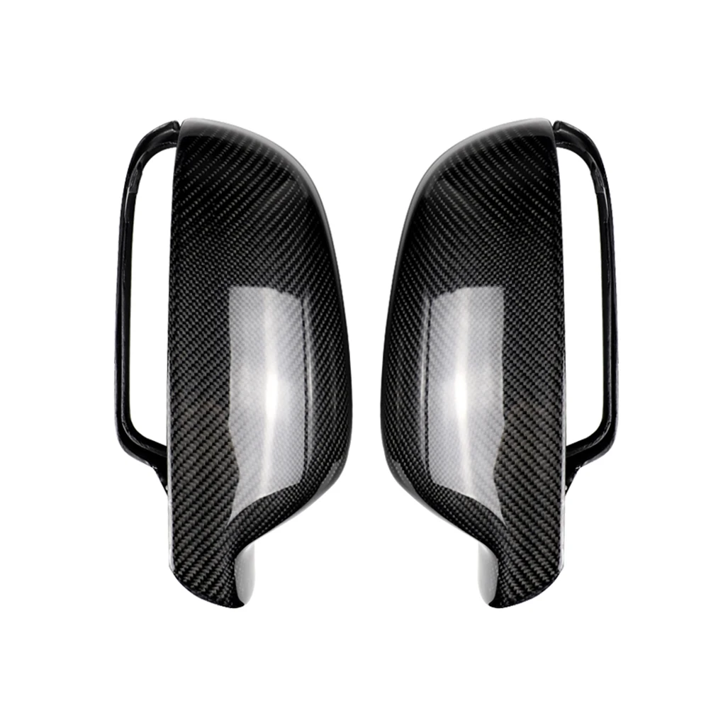 

Replacement For Audi A4 B8.5 S4 2013-2016 1 Pair Carbon Fiber Mirror Cover Door Side Rearview Mirror Trim Housing