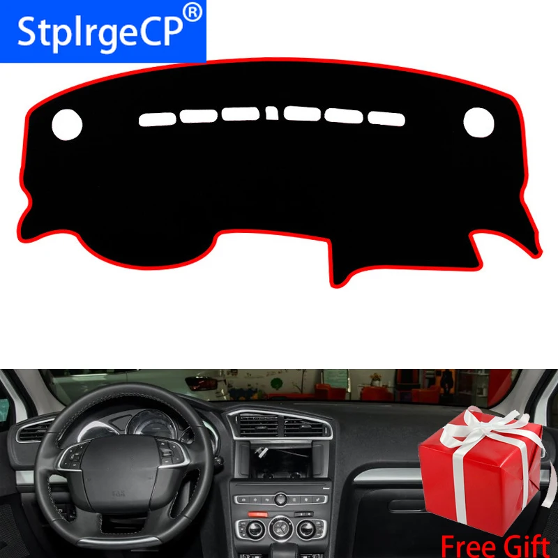 Для Citroen C4L C4 2013- автомобильный Стайлинг Даш коврик покрытие для приборной панели наклейка на приборную панель крышка защита от солнца тенты приборная панель покрытие ковер