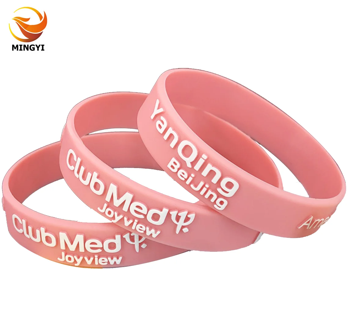 Custom Rubber Bracelets | Design on Silicone material at Wristbands.com