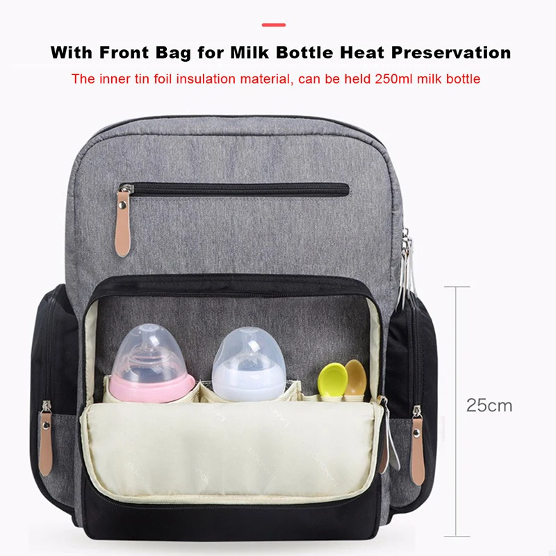 LAND Baby Bags with Stroller Hooks Large Capacity Diaper Bags Waterproof Mummy Bag Maternity Backpack Bag Travel Nursing Handbag LAND Baby Bags with Stroller Hooks Large Capacity Diaper Bags Waterproof Mummy Bag Maternity Backpack Bag Travel Nursing Handbag