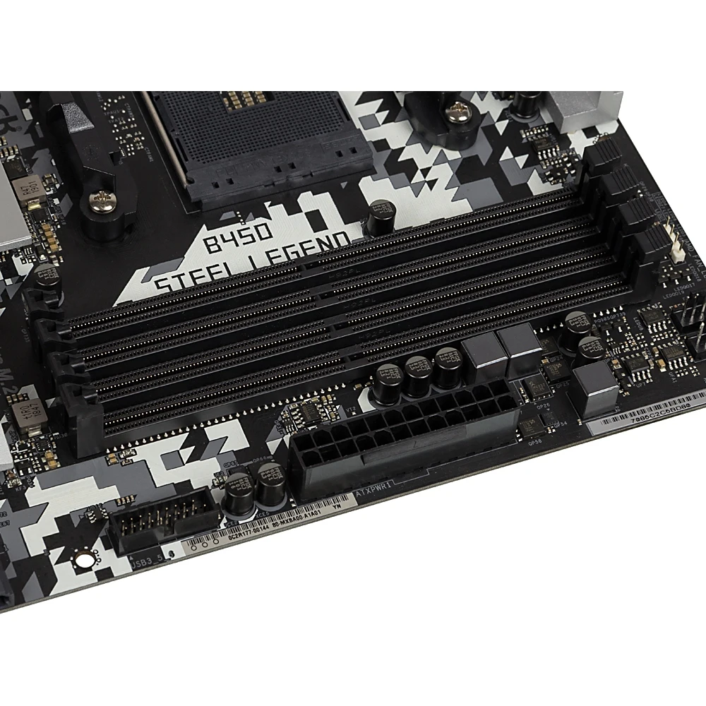 Материнская плата Asrock B450 STEEL LEGEND Soc-AM4 AMD B450 4xDDR4 ATX AC`97 8ch(7.1) GbLAN RAID+HDM