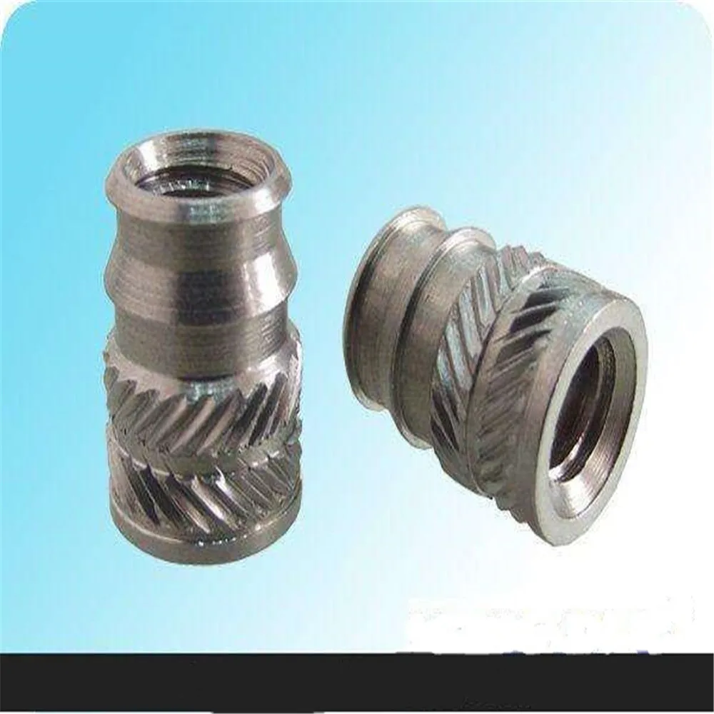 ISB M3/M4/M5/M6 гайка с кольцевой вставкой из латуни гайки Insertos Knurling медные Rivnut заклепки