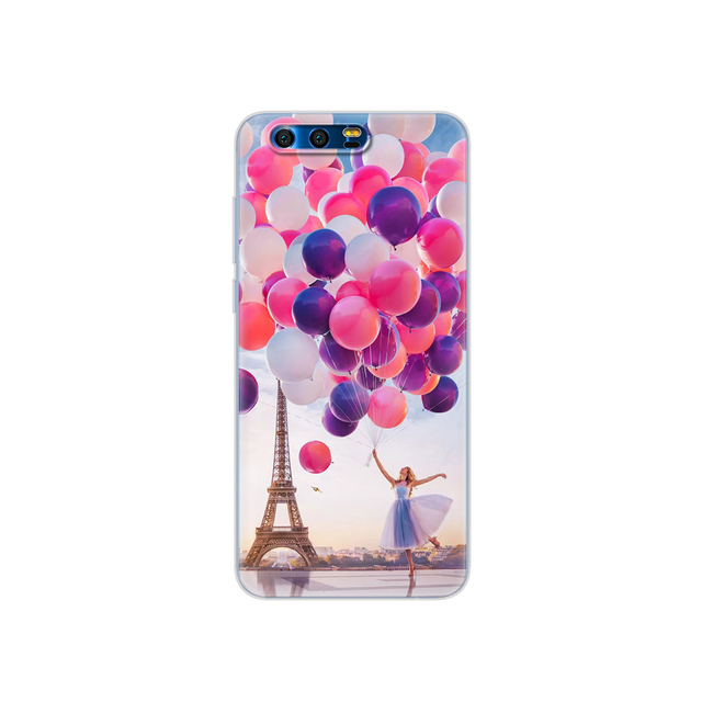 phone case for  honor 9 honor 9 lite soft tpu silicon back cover 360 full protective printing transparent coque