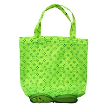 Durable Large Portable Storage Pocket Casual Nylon Foldable Cute Shopping Bag