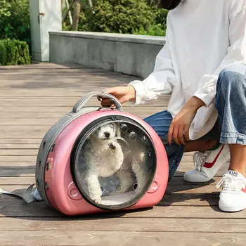 

Pet Dog Cat Astronaut Backpack Space Capsule Breathable Outdoor Carrier Bag