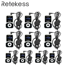 10pcs RETEKESS T131 Tour Guide Receiver For Wireless Tour Guide System Simultaneous Translation Meeting Interpretation System wireless conference simultaneous translation tour guide system simultaneous translation headphones explain the device