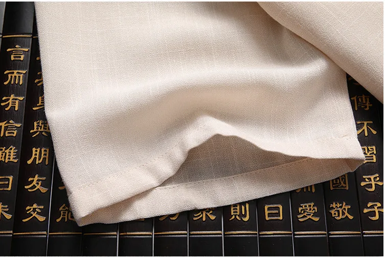 SHENG COCO хлопок лен человек китайский ушу Костюмы Серый Горячая Распродажа костюм наборы куртка с коротким рукавом брюки костюм китайский стиль