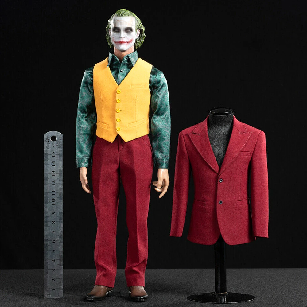 1:6 игрушка центр CEN-M13 костюм Джокера набор 1/6 комик 1/6 Джокер клоун Хоакин клоун Эксклюзивный красный костюм одежда аксессуар