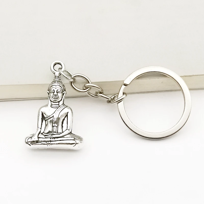 Schlüsselanhänger Buddha Anhänger Schlüsselring Keyring Keyfob Buddhismus 