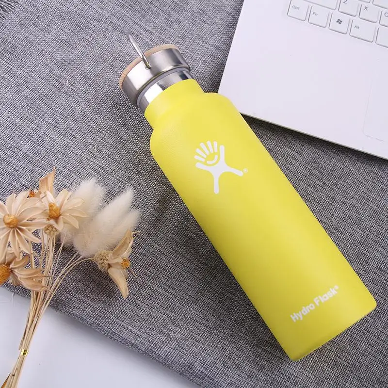 Tumbler Flask Vacuum Portable Insulated Flask Stainless Steel Water Bottle Wide Mouth Outdoors Sports hydro Bottle 18/21/24oz